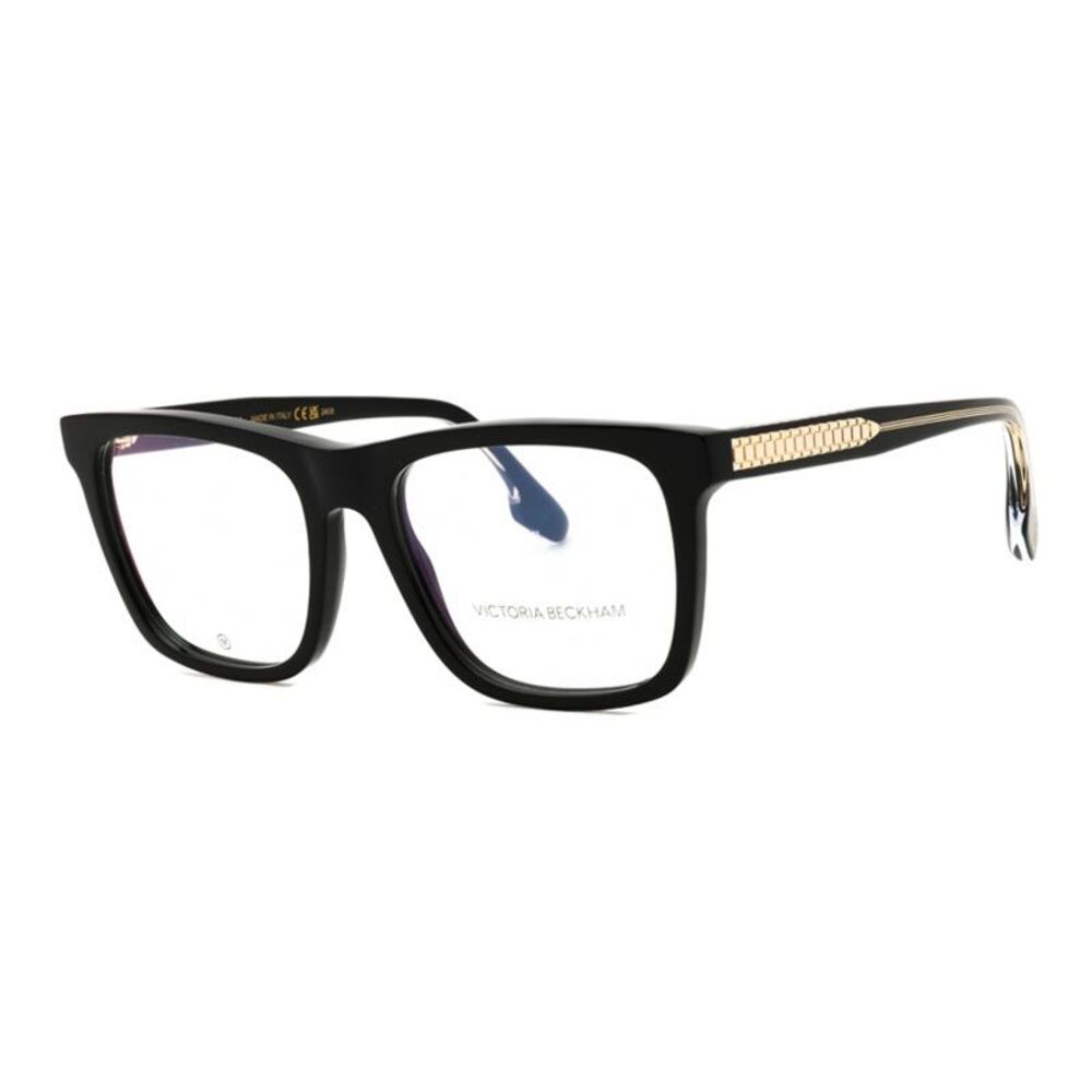 Victoria Beckham Eyeglasses Square Full Rim, Black Frame and Clear Demo Lenses